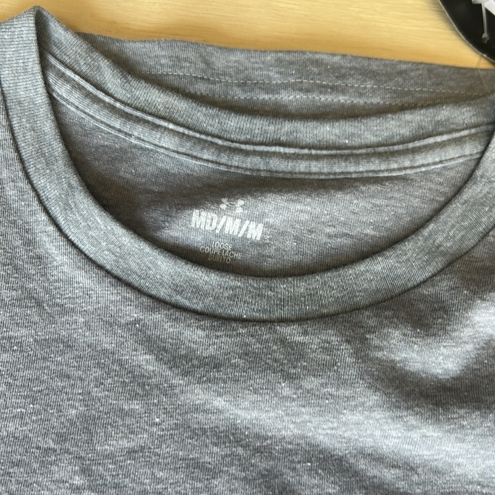 Under Armour Mens Baseball Script Graphic T-Shirt Grey 1377613 XL - Picture 5 of 6